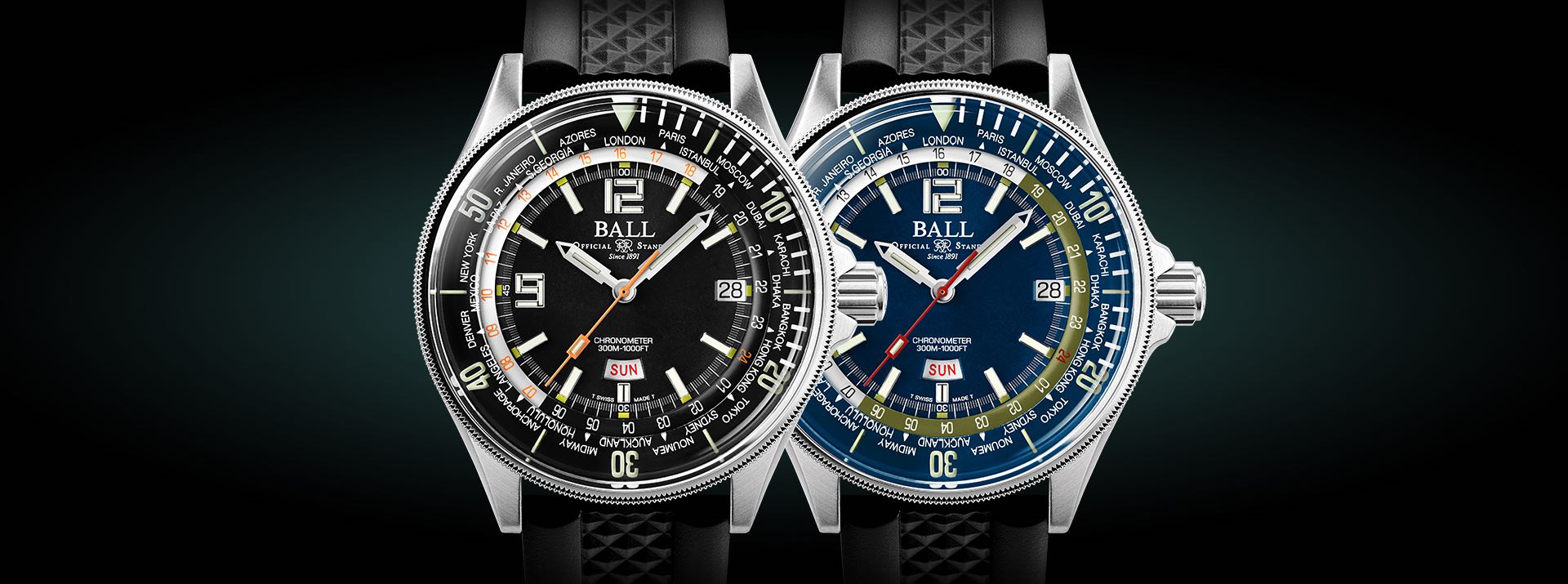 ball engineer master ii worldtime diver