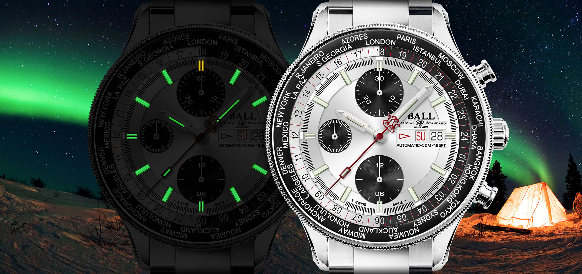 時計 BALL Watch Automatic Chronograph Engineer II Navigator World Time Chronograph-01